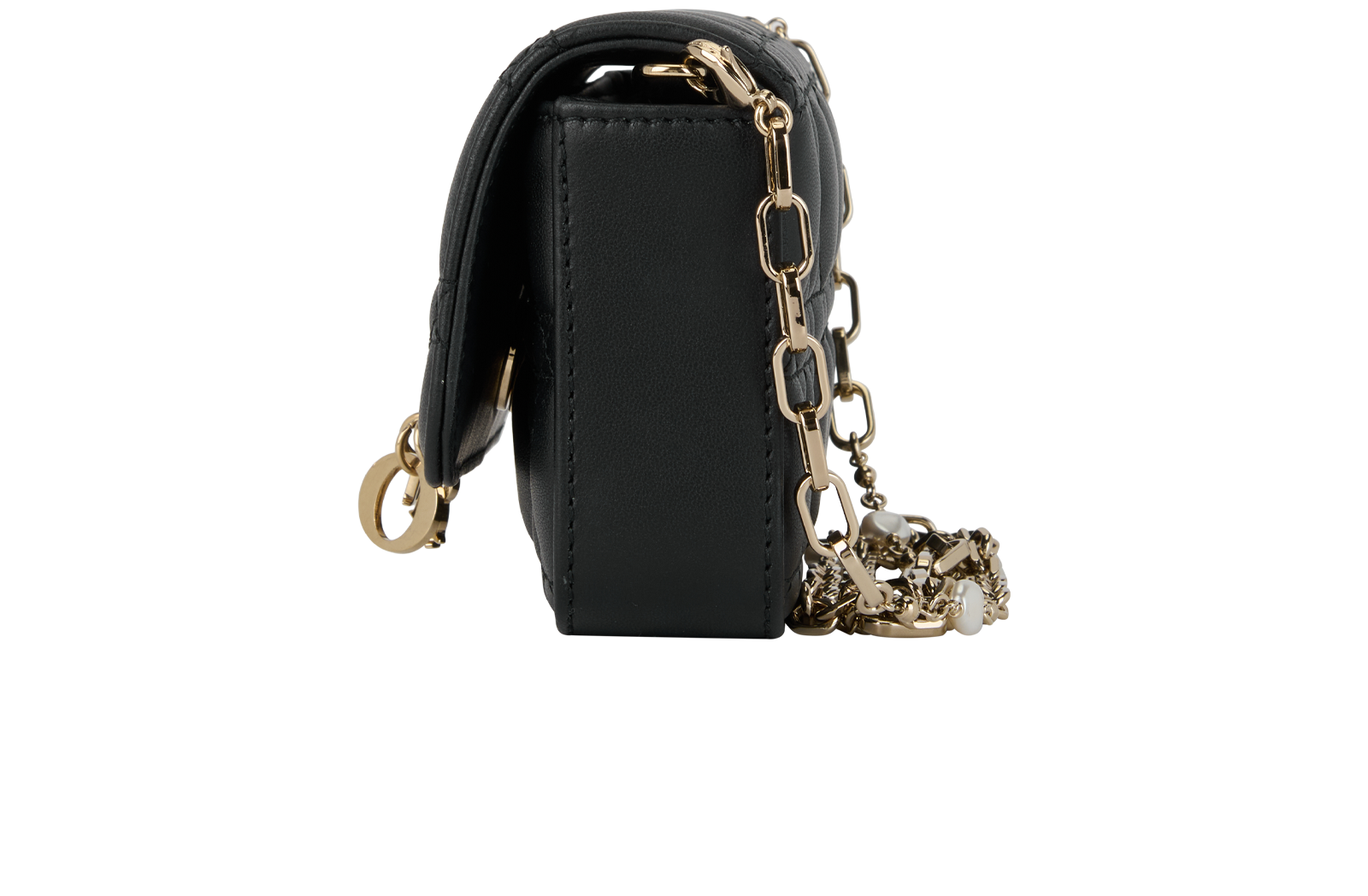 My Dior Talk Phone Pouch, &pound;950, Handbags, Black, Leather, Bottom view